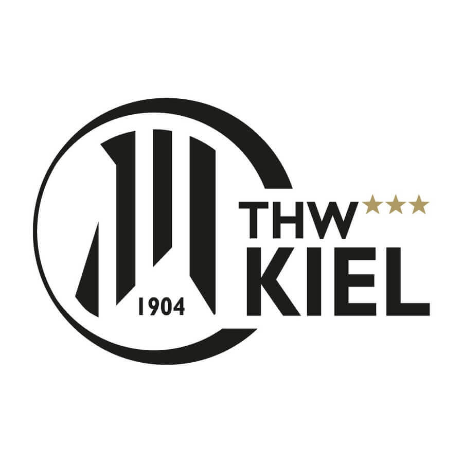 Logo vom THW Kiel, welcher offizieller Partner der Bauerfeind AG ist.